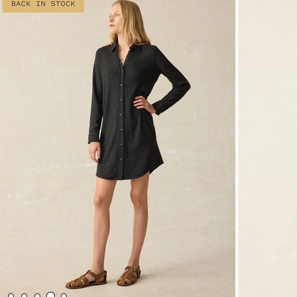 Flannel shirt dress